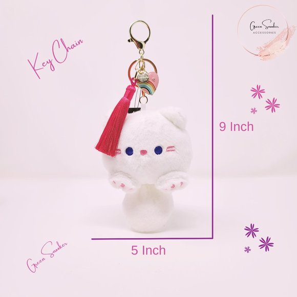 Greensnooker, Keychain, Cute Cat Plush, bag pendant, Set 3Pc - Picture 10 of 10